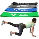 BULMARC Heavy Resistance Bands Set of 4 – Mini Loop Exercise Bands for Men & Women with Carry Bag & 30+ Exercise eBook for Booty, Hips, Glutes, Thighs, Legs, Abs, Squats & Strength Training