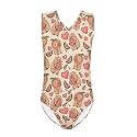Bulopur Girls' One-Piece Swimwear Age 3-14 Years Teens Little Kids Polyester Swimsuits Sleeveless Bathing Suit