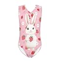 Bulopur Girls' One-Piece Swimwear Age 3-14 Years Teens Little Kids Polyester Swimsuits Sleeveless Bathing Suit