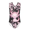 Bulopur Girls' One-Piece Swimwear Age 3-14 Years Teens Little Kids Polyester Swimsuits Sleeveless Bathing Suit