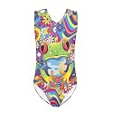 Bulopur Girls' One-Piece Swimwear Age 3-14 Years Teens Little Kids Polyester Swimsuits Sleeveless Bathing Suit