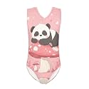 Bulopur Girls' One-Piece Swimwear Age 3-14 Years Teens Little Kids Polyester Swimsuits Sleeveless Bathing Suit