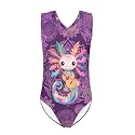 Bulopur Girls' One-Piece Swimwear Age 3-14 Years Teens Little Kids Polyester Swimsuits Sleeveless Bathing Suit