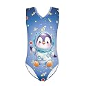 Bulopur Girls' One-Piece Swimwear Age 3-14 Years Teens Little Kids Polyester Swimsuits Sleeveless Bathing Suit