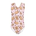 Bulopur Girls' One-Piece Swimwear Age 3-14 Years Teens Little Kids Polyester Swimsuits Sleeveless Bathing Suit