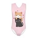 Bulopur Girls' One-Piece Swimwear Age 3-14 Years Teens Little Kids Polyester Swimsuits Sleeveless Bathing Suit