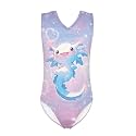 Bulopur Girls' One-Piece Swimwear Age 3-14 Years Teens Little Kids Polyester Swimsuits Sleeveless Bathing Suit