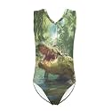 Bulopur Girls' One-Piece Swimwear Age 3-14 Years Teens Little Kids Polyester Swimsuits Sleeveless Bathing Suit