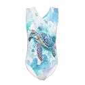 Bulopur Girls' One-Piece Swimwear Age 3-14 Years Teens Little Kids Polyester Swimsuits Sleeveless Bathing Suit