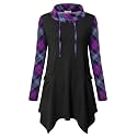 Bulotus Womens Sweaters 2025 Winter Cowl Neck Long Asymmetrical Tunic Sweaters for Leggings Holiday Vacation Tops