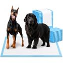Bulubaky Heavy Absorbent Enormous 54"x37" Pee Pads for Large Dogs, Quick Dry Disposable Puppy Pee Pads, Thicken Strong Leak-Proof Backing Dog Pads 100Counts