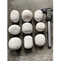 10 kg Crystal White Pebbles for Garden, Landscape and Decorative Pebbles Stones, 10 kg (10 Kg, 60-75 mm, Crystal White) Snow (10kg, MM MED Big)