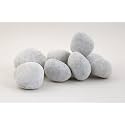 100 kg Crystal White Pebbles for Garden, Landscape and Decorative Pebbles Stones, 100 kg (100 Kg, 75-125 mm, Crystal White) Snow (100, L)