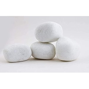10kg unpolished crystal white marble pebbles for garden decor landscape and decorative pebbles stones 75-125 mm white 10kg snow 10 ll jumbo big size