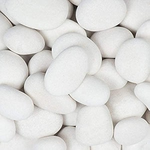 2 kg crystal white pebbles for garden landscape and decorative pebbles stones 2 kg 2 kg 75-125 mm crystal white
