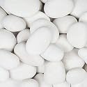 2 kg Crystal White Pebbles for Garden, Landscape and Decorative Pebbles Stones, 2 kg (2 Kg, 75-125 mm, Crystal White)