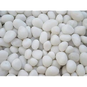 20kg unpolished white marble pebbles for plants landscaping home decor pebbles for balcony 20kg 35-55 mm white
