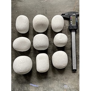 30 kg crystal white pebbles for garden landscape and decorative pebbles stones 30 kg 30 kg 60-75 mm crystal white snow 30 mm med big