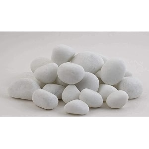 5 kg crystal white pebbles for garden landscape and decorative pebbles stones 5 kg 5 kg 75-125 mm crystal white