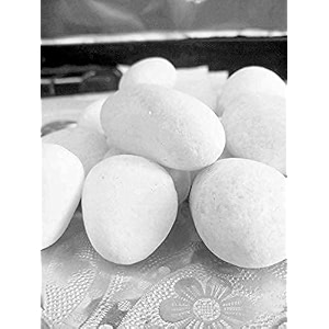 5kg unpolished white marble pebbles for plants landscaping home decor pebbles for balcony 5kg 35-55 mm white