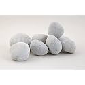 Crystal White Pebbles for Garden &amp; Home D?cor|Aquarium|Vase fillers|Table Landscaping and Garden Stones 5kg (50-75 mm, Crystal White)