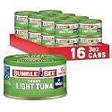 Bumble Bee Snackers Original Chunk Light Tuna, 3 oz (Pack of 16)