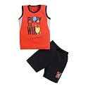 Bumchums Boys Sleeveless Round Neck T-Shirt and