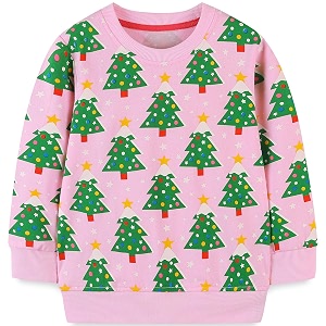 Bumeex Girls Cotton Crewneck Cute Sweatshirts The