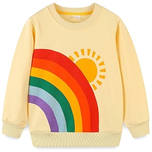 Bumeex Girls Cotton Crewneck Cute Sweatshirts The
