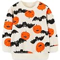 Bumeex Toddler Boys Crewneck Sweatshirts Cotton Long Sleeve Shirt Tops 2-7Y
