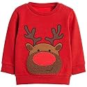 Bumeex Toddler Boys Crewneck Sweatshirts Cotton Long Sleeve Shirt Tops 2-7Y