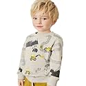 Bumeex Toddler Boys Crewneck Sweatshirts Cotton Long Sleeve Shirt Tops 2-7Y