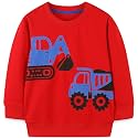 Bumeex Toddler Boys Crewneck Sweatshirts Cotton Long Sleeve Shirt Tops 2-7Y
