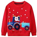 Bumeex Toddler Boys Crewneck Sweatshirts Cotton Long Sleeve Shirt Tops 2-7Y
