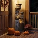 Bumilgar 42" Tall Outdoor Fountain with LED Lights