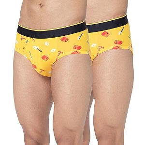 Bummer Mens Printed Micro Modal Briefs Underwear