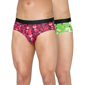 Bummer Mens Printed Micro Modal Briefs Underwear