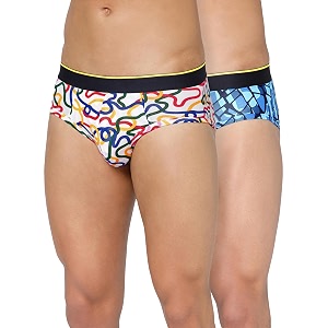 Bummer Mens Printed Micro Modal Briefs Underwear
