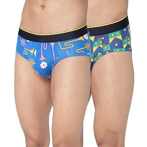 Bummer Mens Printed Micro Modal Briefs Underwear