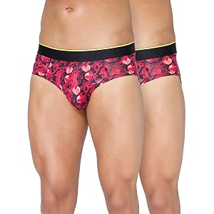 Bummer Mens Printed Micro Modal Briefs Underwear