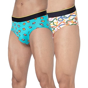 Bummer Mens Printed Micro Modal Briefs Underwear
