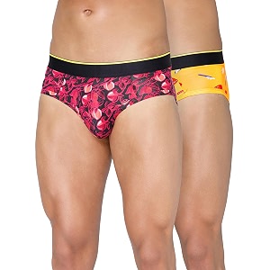 Bummer Mens Printed Micro Modal Briefs Underwear