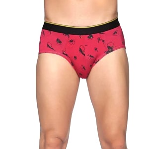 Bummer Printed Briefs for Men Solids