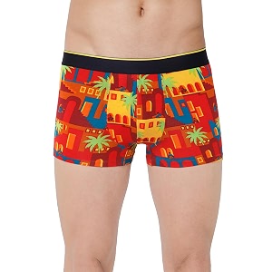 bummer printed micro modal trunks underwear for men  ultra soft amp breathable 3 times softer than cotton anti-bacterial stretchable for ultimate comfort amp style pack of 1 a shark tank product
