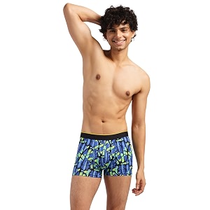 bummer printed micro modal trunks underwear for men  ultra soft amp breathable 3 times softer than cotton anti-bacterial stretchable for ultimate comfort amp style pack of 1 a shark tank product