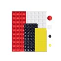 Bump Dots for Visually Impaired 165 Pcs Combo Pack(Red,Yellow,Black,White) - Low Vision Aids Braille Stickers Raised Tactile Dots for Elderly, Blind