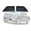 Bumper Pad 2021-2023 Compatible With Ford F-150 F150 Front Bumper Cover Trim (Set) Left Side And Passenger Side Front Bumper Guards Inserts Pads Caps Textured Black
