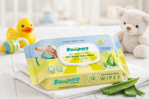 bumpers soft cleansing baby wipes with aloe vera extracts 72 countspack 72 wipes