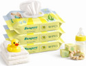 Bumpers Baby Wipes Aloe Vera & Vitamin E | 99% Water | 72 Count Pack of 3