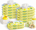 Bumpers Baby Wipes Aloe Vera & Vitamin E | 99% Water | 72 Count Pack of 12